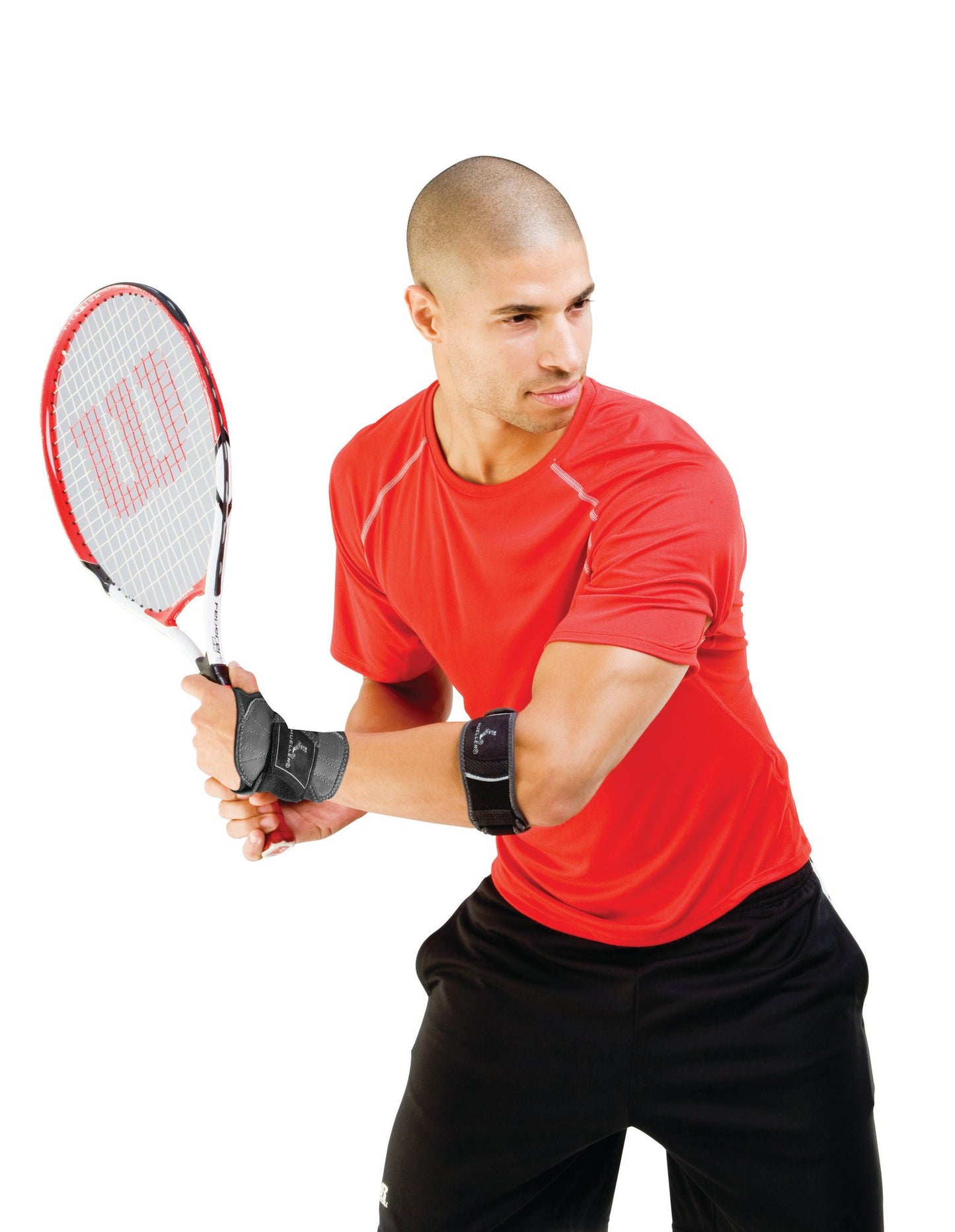 ELBOW BRACE, TENNIS PREMIUM HG80 LF BLK SM/MED
