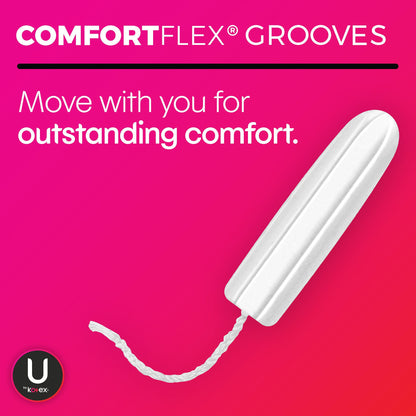 TAMPON, U BY KOTEX CLICK SUPE R PREM ABSRB (16/PK 8PK/CS)