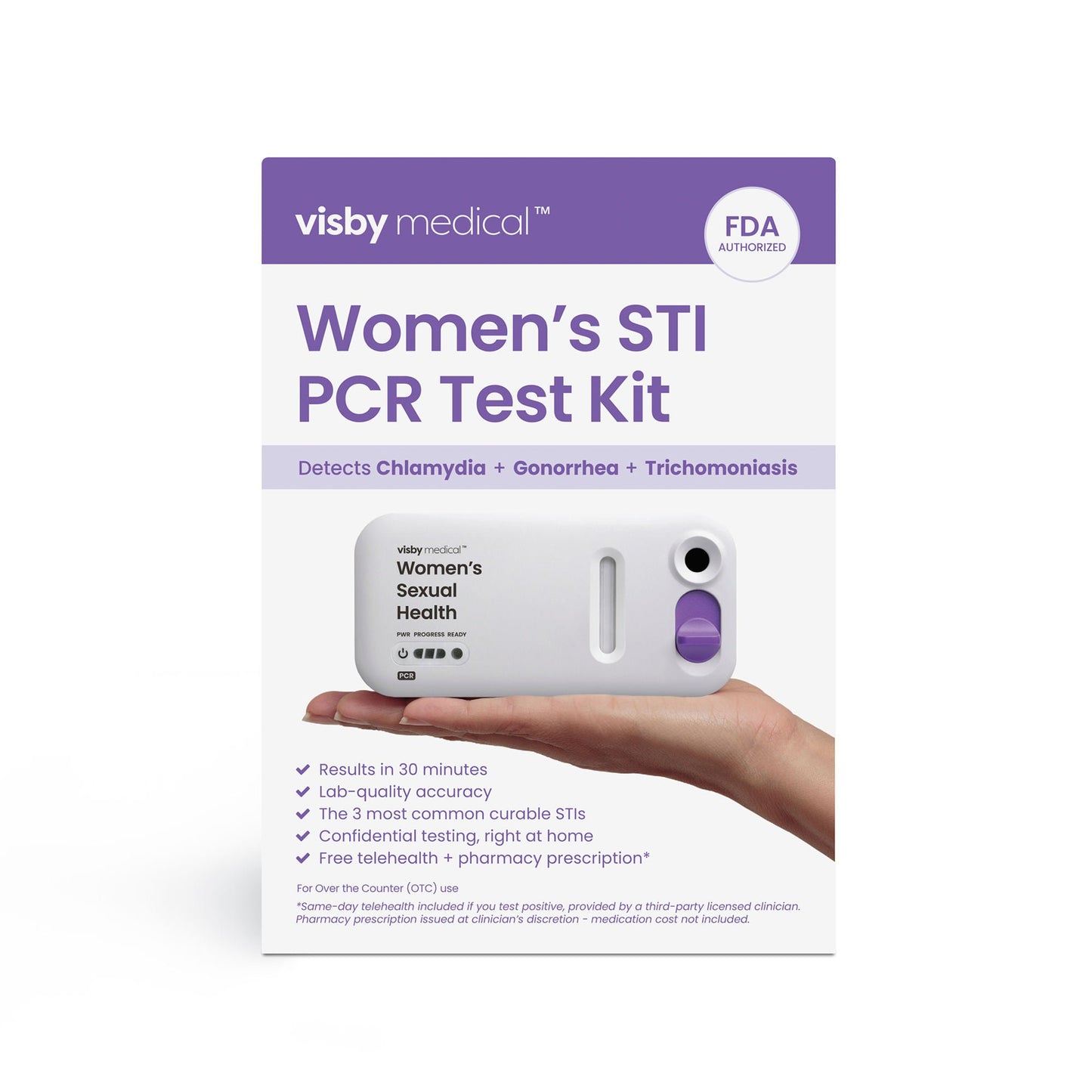 TEST, SEXUAL HEALTH SNGL PK OTC SHIPPER