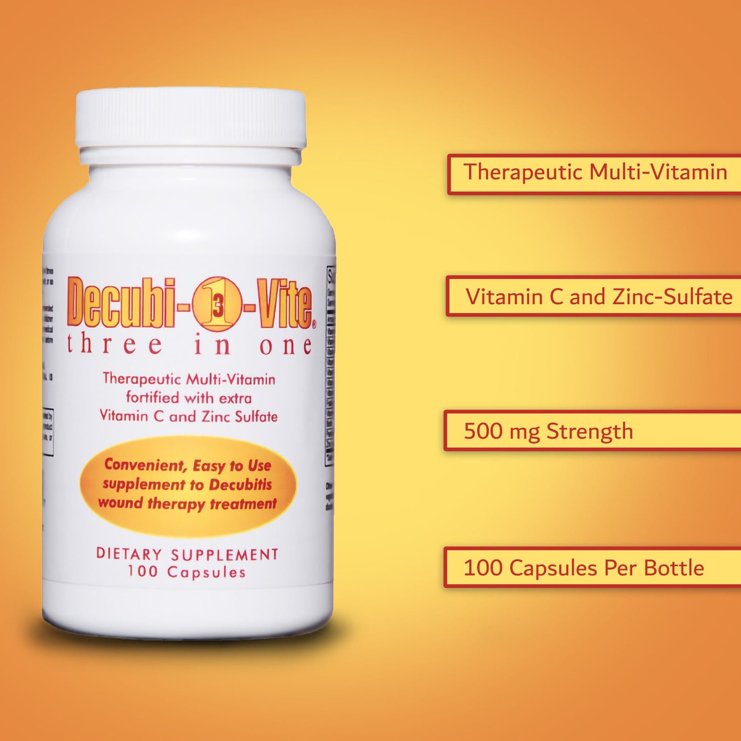 DECUBIVITE VITAMIN, CAP (100/BT 24BT/CS)