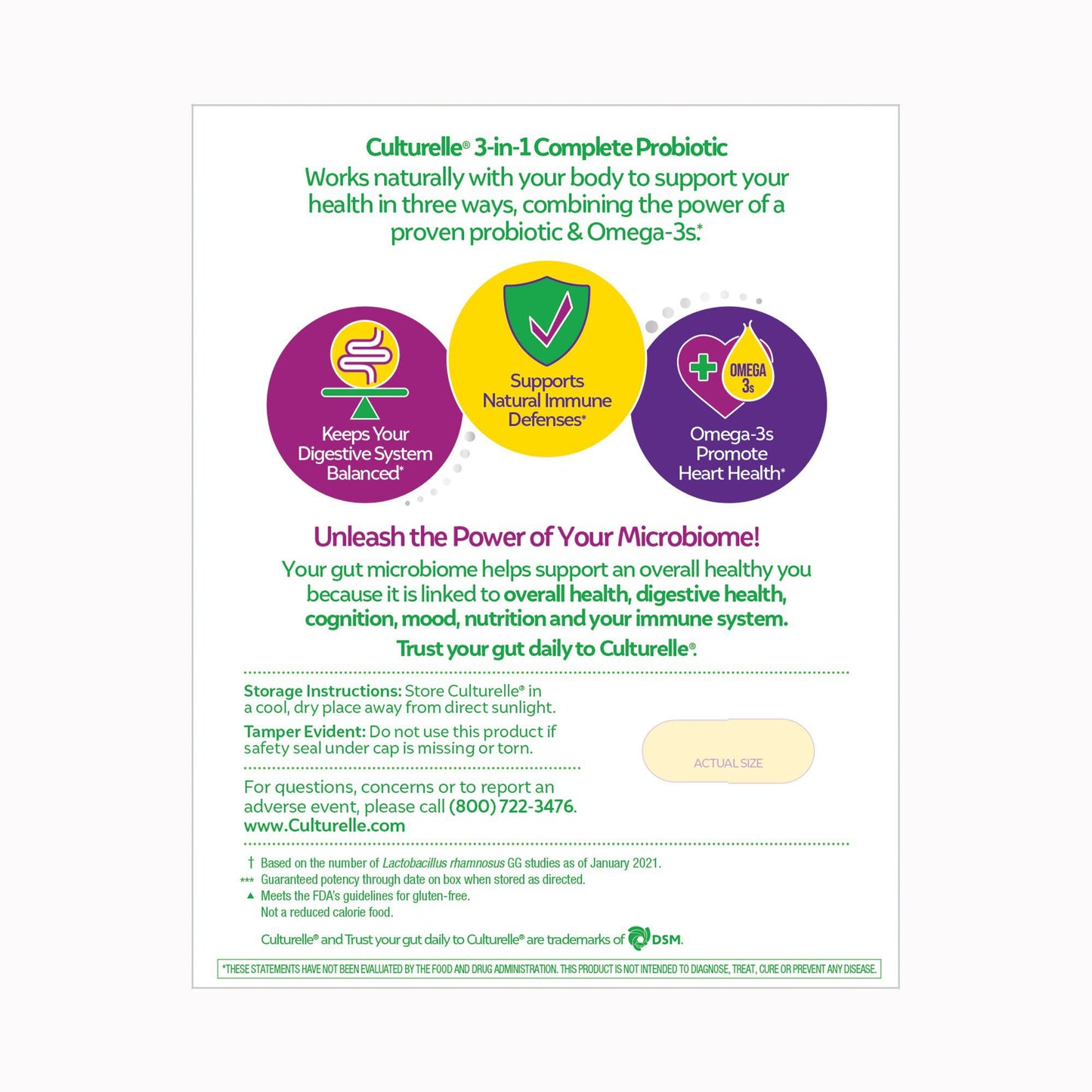 SUPPLEMENT, CAP CULTURELLE PROWELL 3IN1+OMEGA (30/BX 24BX/CS