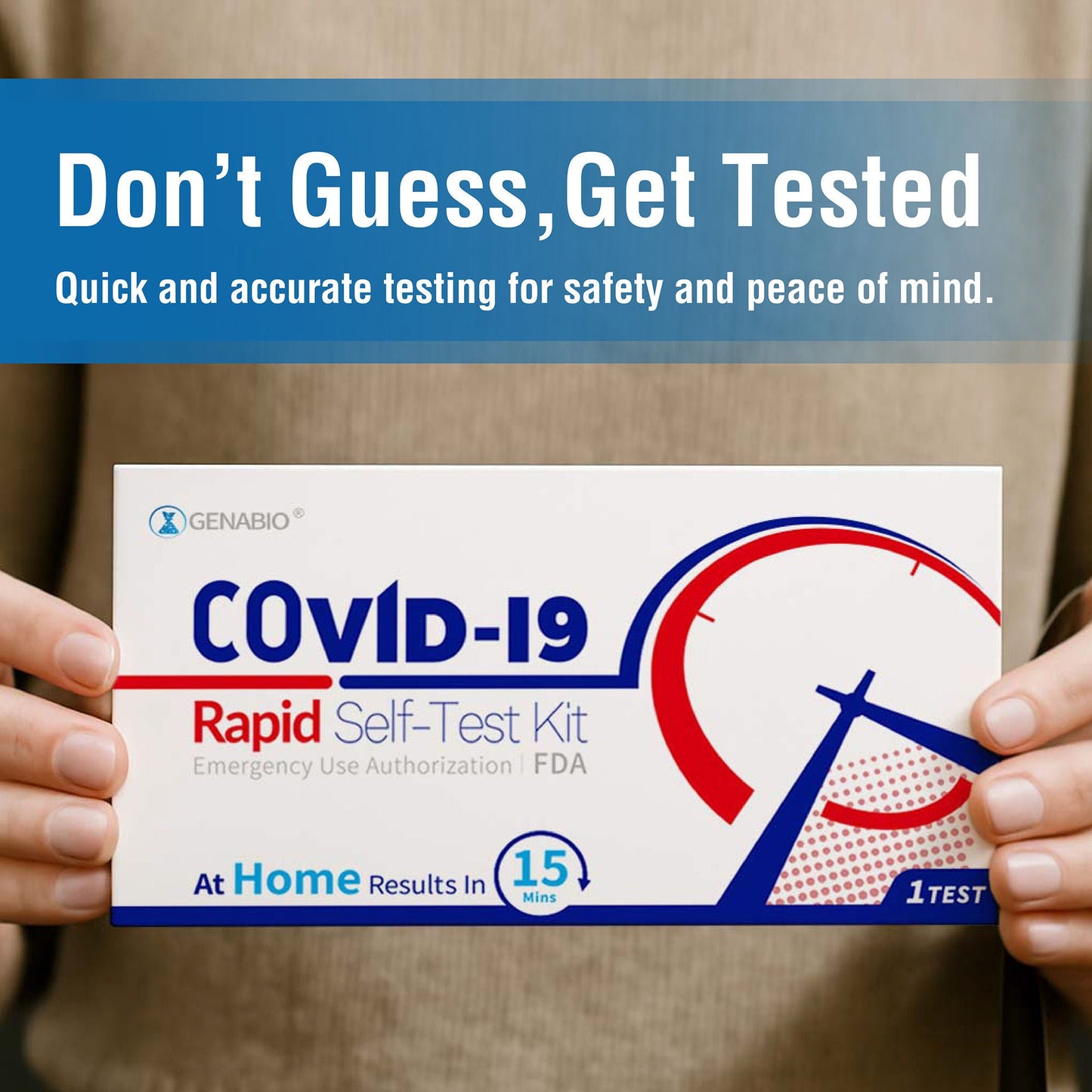 SELF-TEST KIT, COVID-19 RAPID GENABIO (5/KT 54KT/CS)