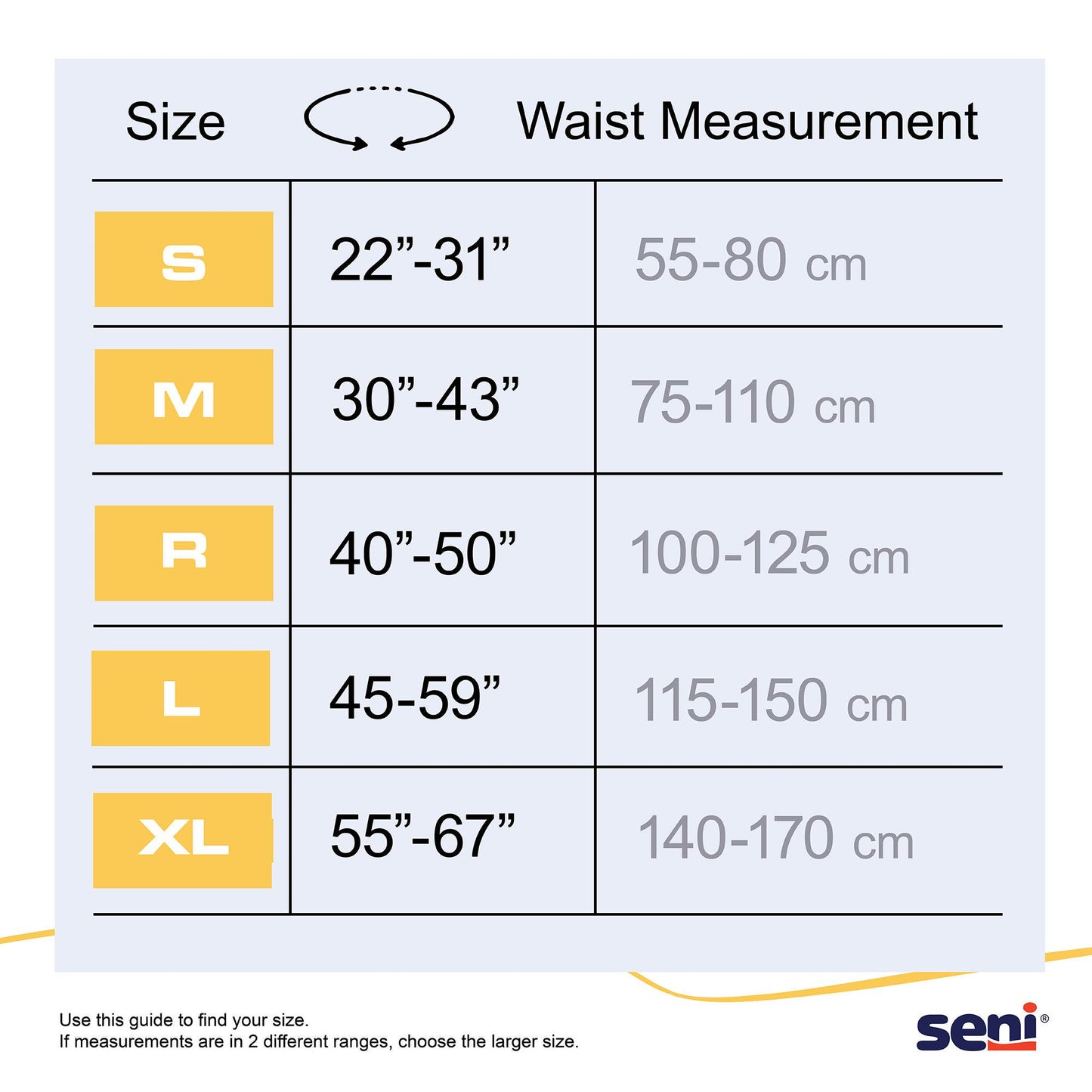 BRIEF, UNSX SENI CLASSIC XLG BGE 55-67" (25/PK 4PK/CS)