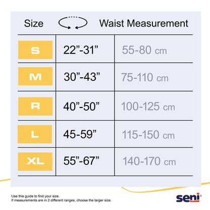 BRIEF, UNSX SENI CLASSIC XLG BGE 55-67" (25/PK 4PK/CS)