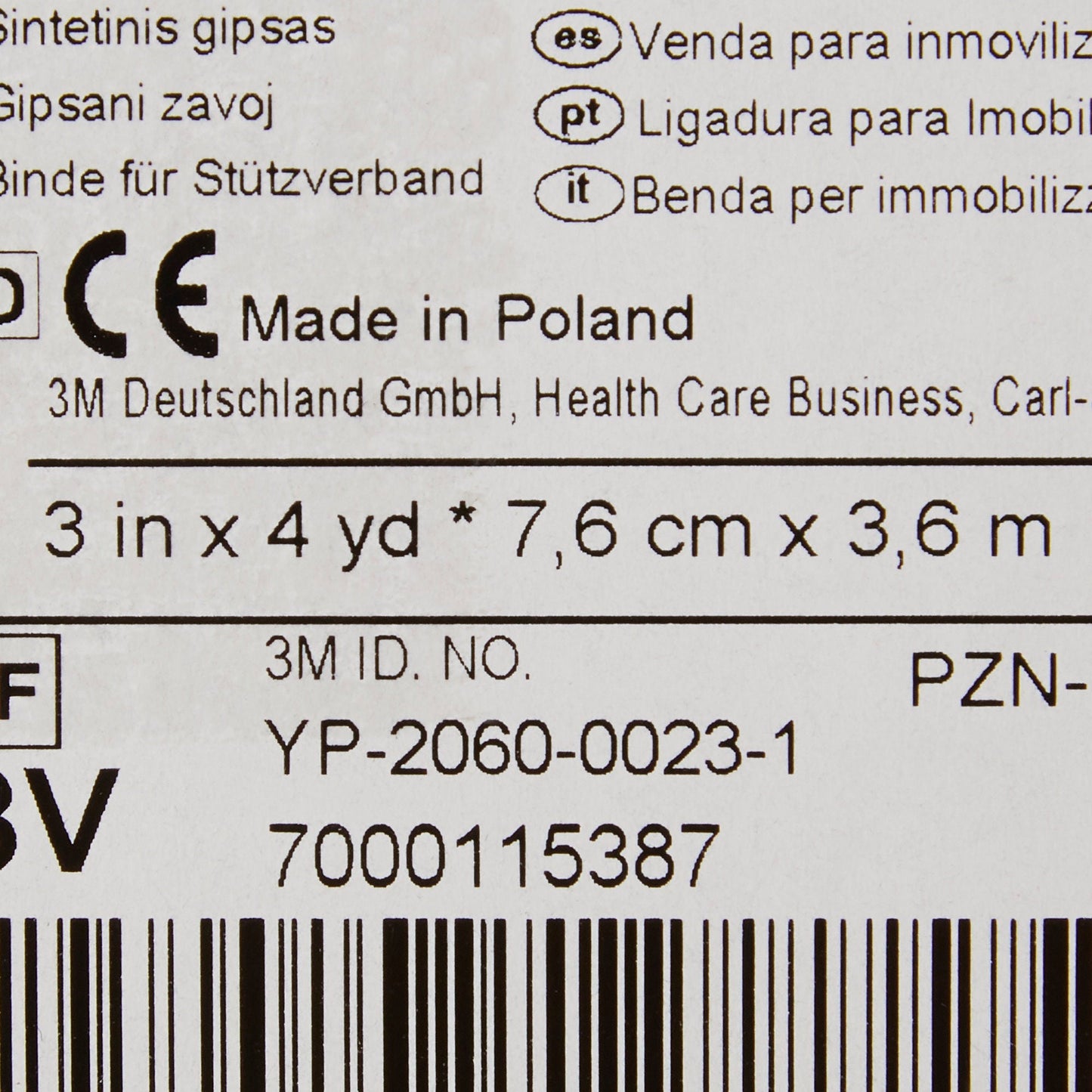 TAPE, CAST SCOTCHCAST 3"X4YDS BRT GRN (10/BX) 3MORTH
