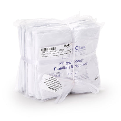 COVER, PILLOW ZIPPER 21"X27" 4MIL WHT (12/CS) PREDYN