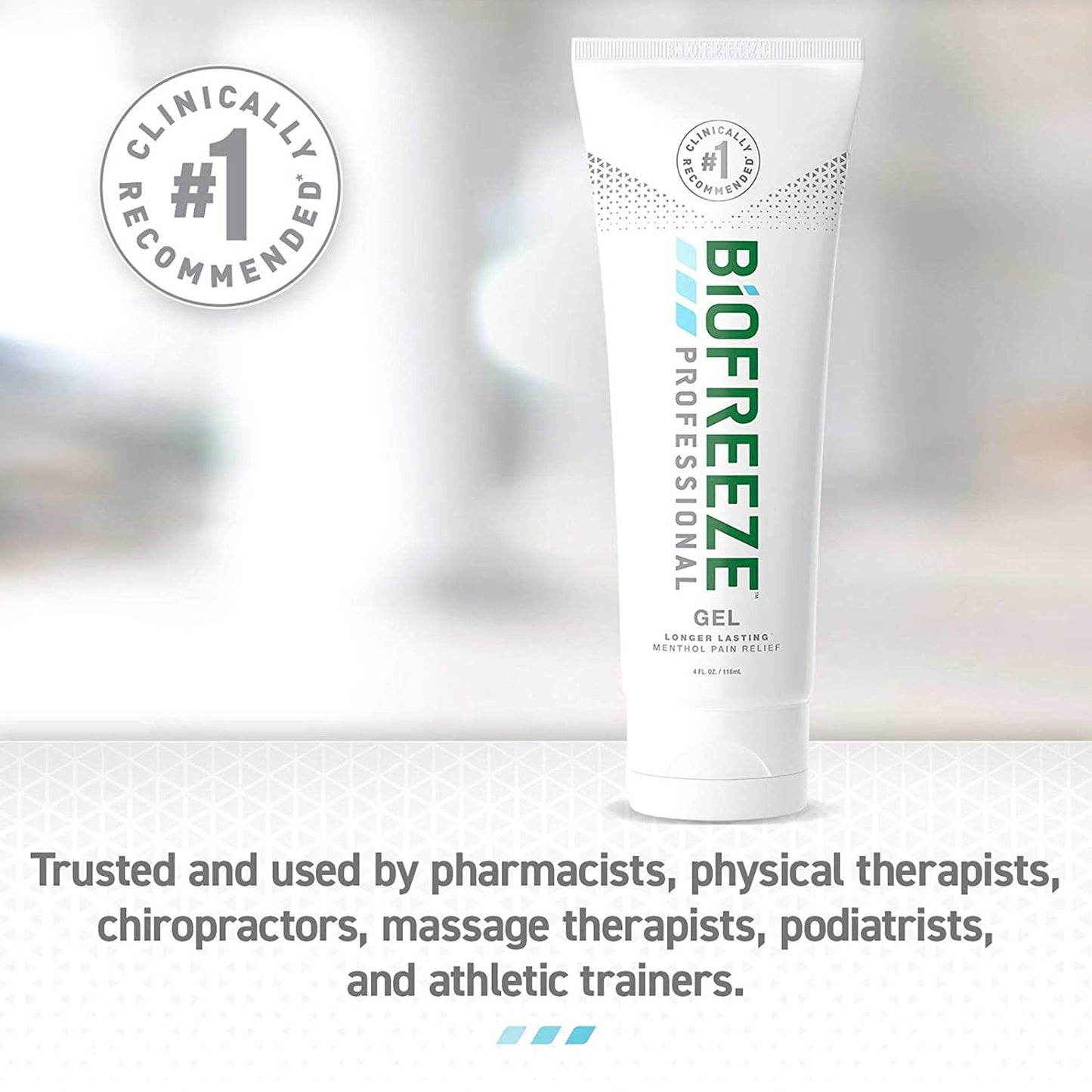 BIOFREEZE PRO, GEL GRN 4OZ (12/BX 12BX/CS)