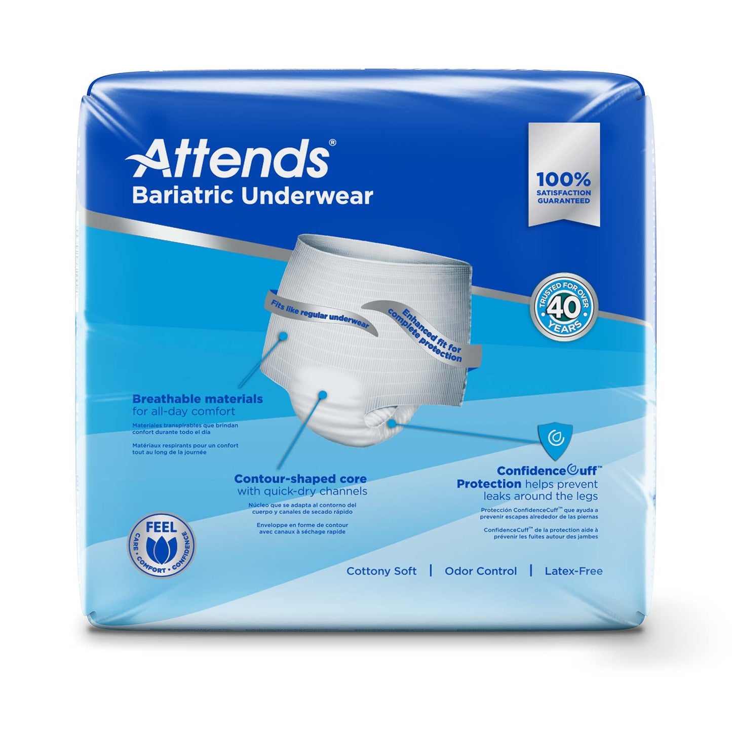 UNDERWEAR, BARIATRIC XXLG (12/BG 4BG/CS)