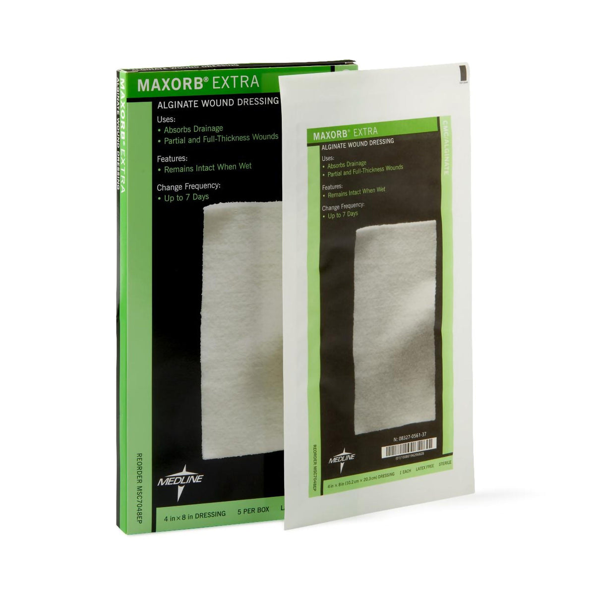 DRESSING, MAXORB X ALGINATE CAL 4X8 (5/BX 10BX/CS)