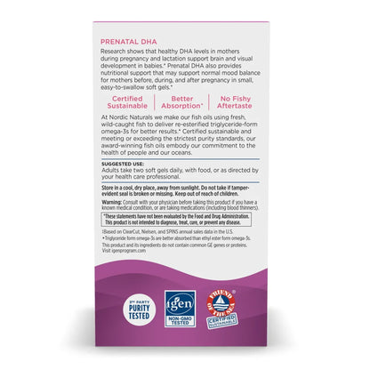 SUPPLEMENT, PRENATAL DHA (90CT/BT 12BT/CS)