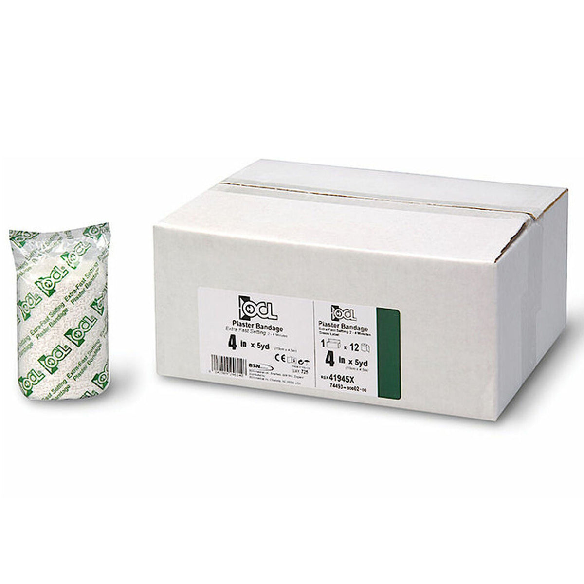 PLASTER, ROLL XFAST 4"X5YDS (12/DZ 6DZ/CS)