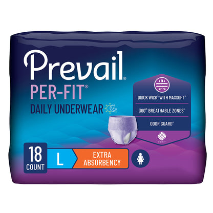 UNDERWEAR, PREVAIL PER-FIT WO EN 44"-58" LG (18/BG 4BG/CS)