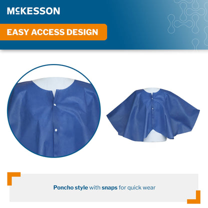 CAPE, EXAM MAMMO PONCHO W/SNAPS 4XLG (50/CS)