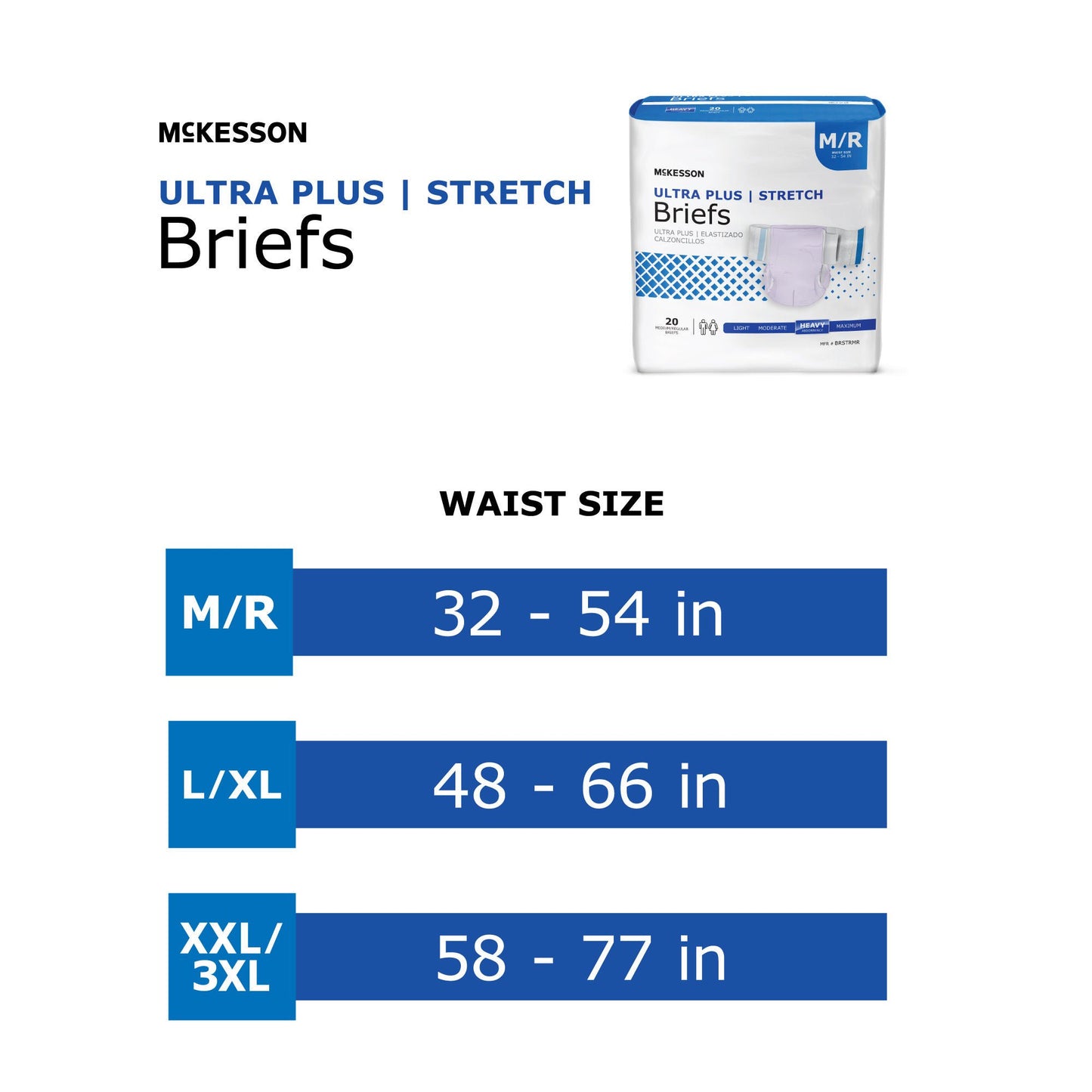 BRIEF, TAB CLSR ULTRA PLUS LG/XL 48-66 (20/BG 4BG/CS)