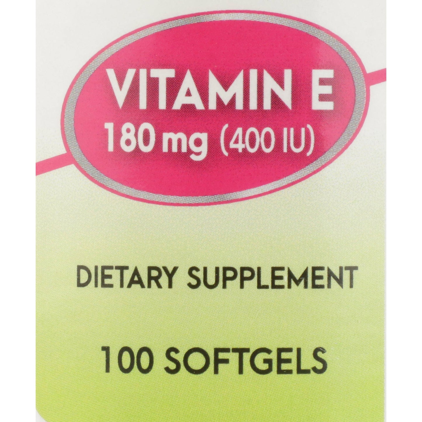 VIT E, SFT GEL 400IU (100/BT 12/CS)
