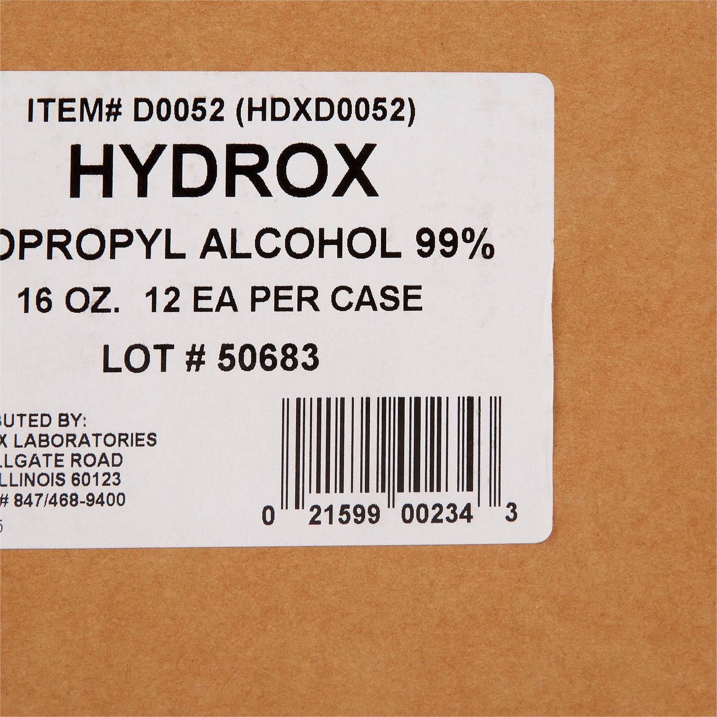ALCOHOL ISO 99% 16OZ (12/CS)