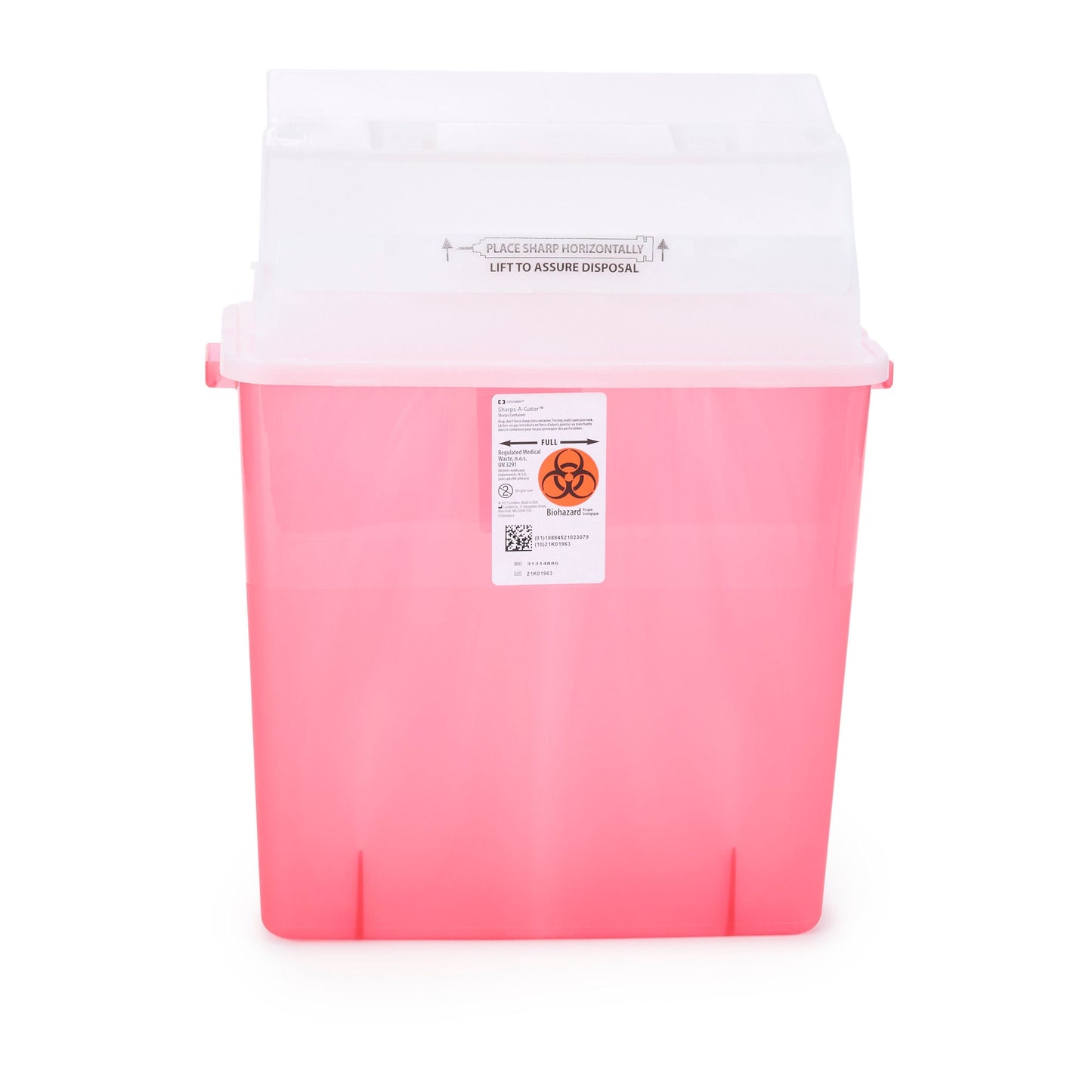 CONTAINER, SHARPS TRANS RED 3GL 4836-TR (12/CS)