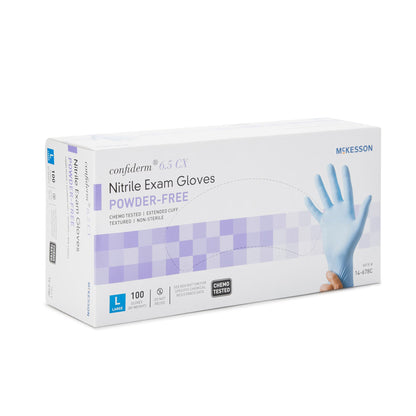 GLOVE, EXAM NTRL LG N/S EXTCF CHEMO 6.5CX (100/BX 10BX/CS)