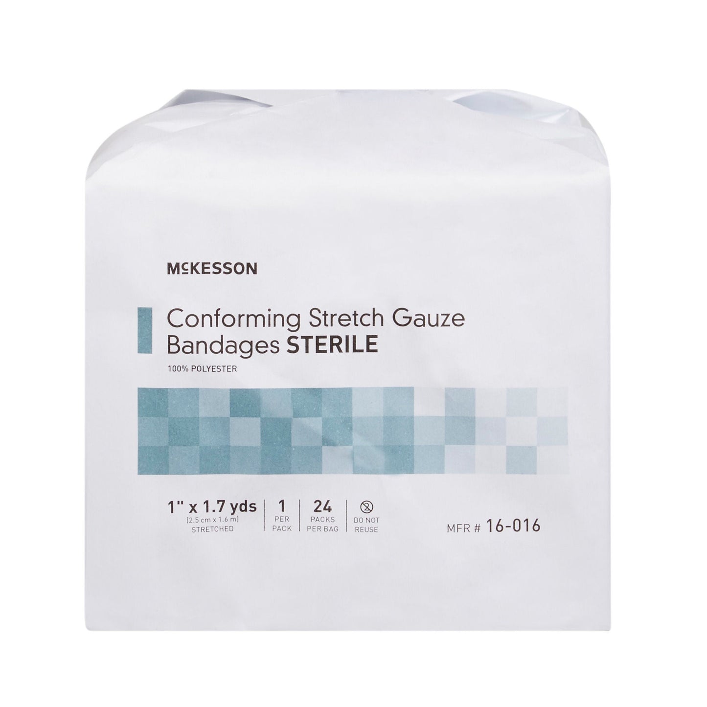 BANDAGE, CNFRM STR LF 1"X1.7YDS (1/PK 24PK/BG 4BG/CS)