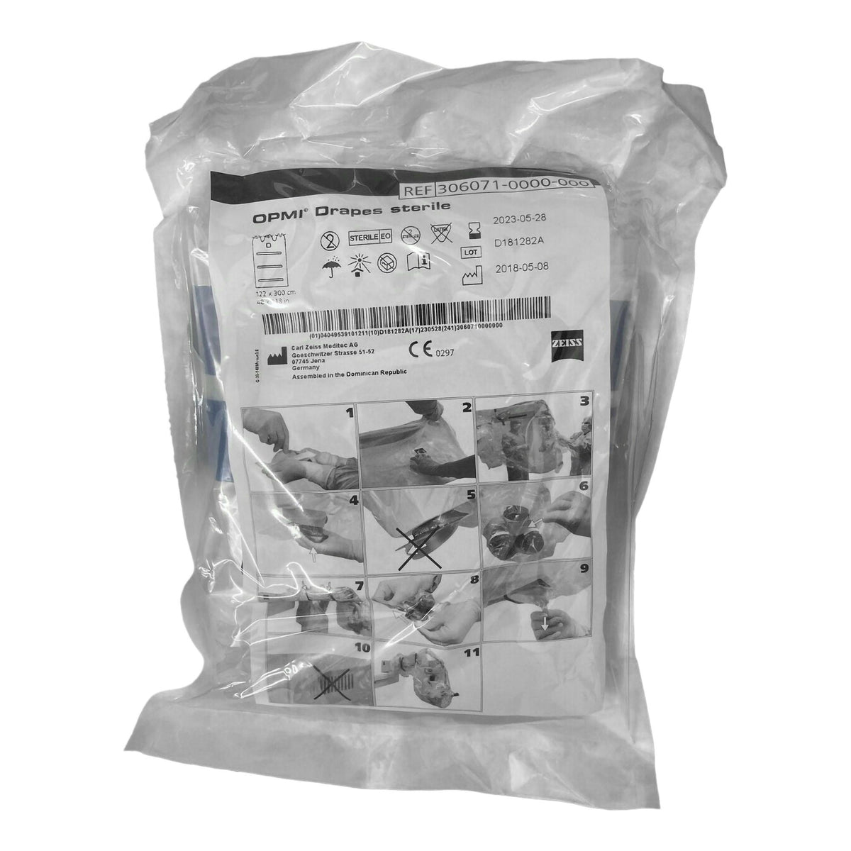 DRAPE, MICROSCOPE 48"X118" (5/BX) 326071
