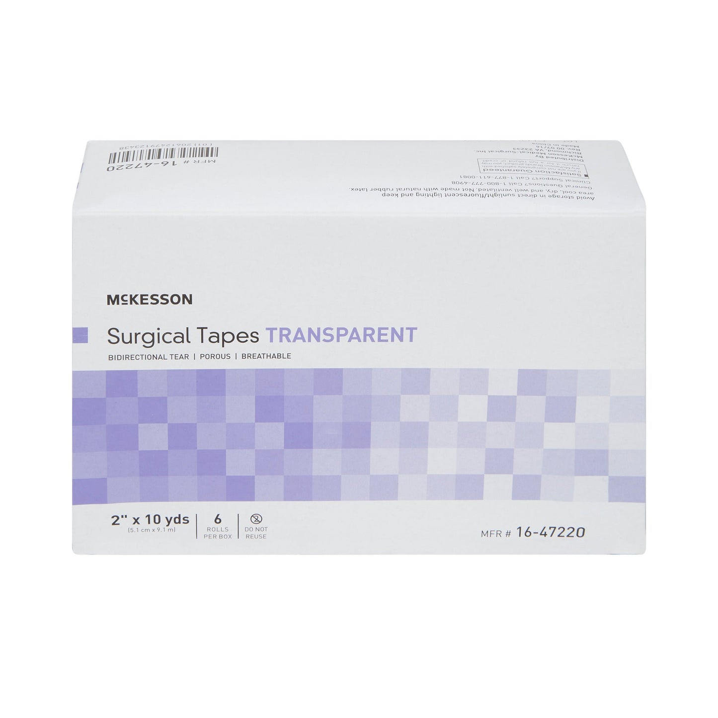 TAPE, ADHSV TRANSP PLAS LF 2"X10YDS (6RL/BX 12/CS)