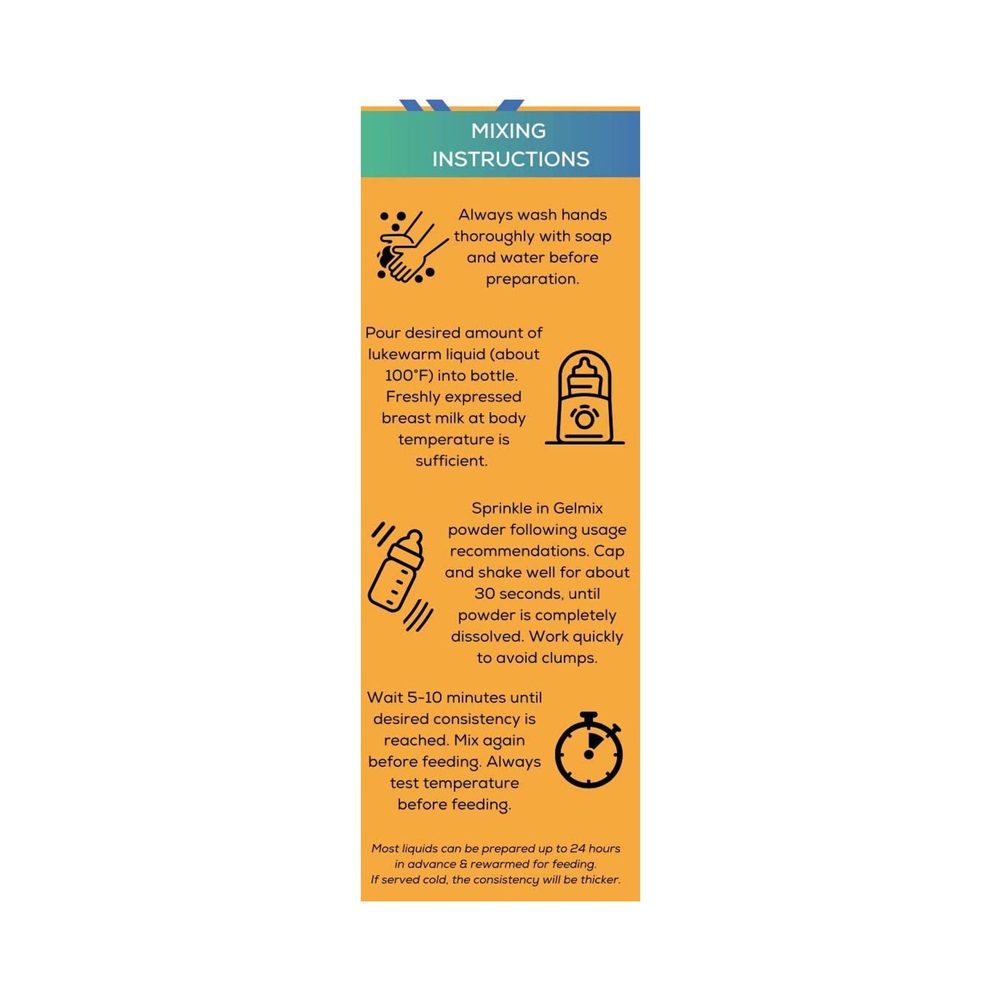 THICKENER, MILK ORGANIC GELMIXBREAST/FORM (30/BX 12BX/CS)