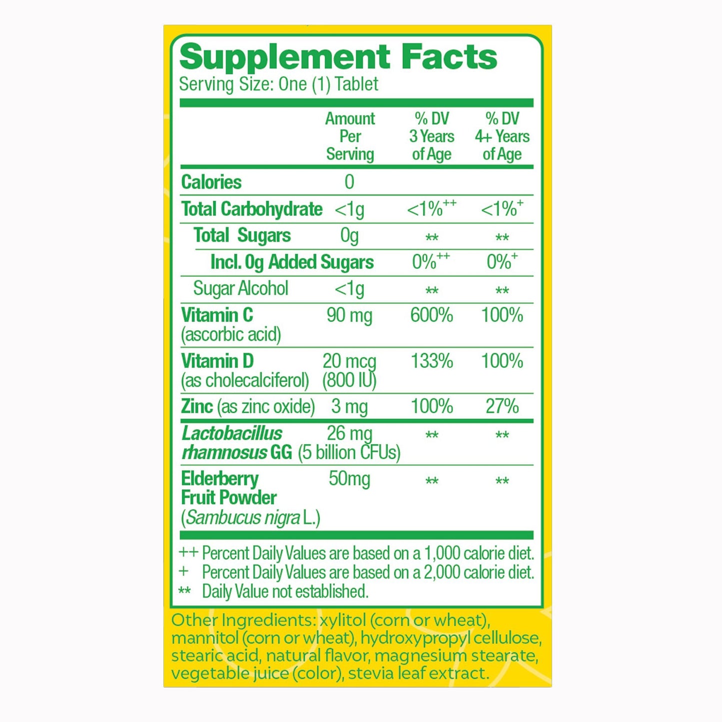 SUPPLEMENT, TAB CHEW CULTURELLE IMMUNE W/VITMN D (30/BX 24BX