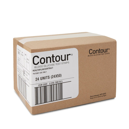 CONTOUR, BLOOD GLUCOSE TEST STRIPS (50/BX 24BX/CS)