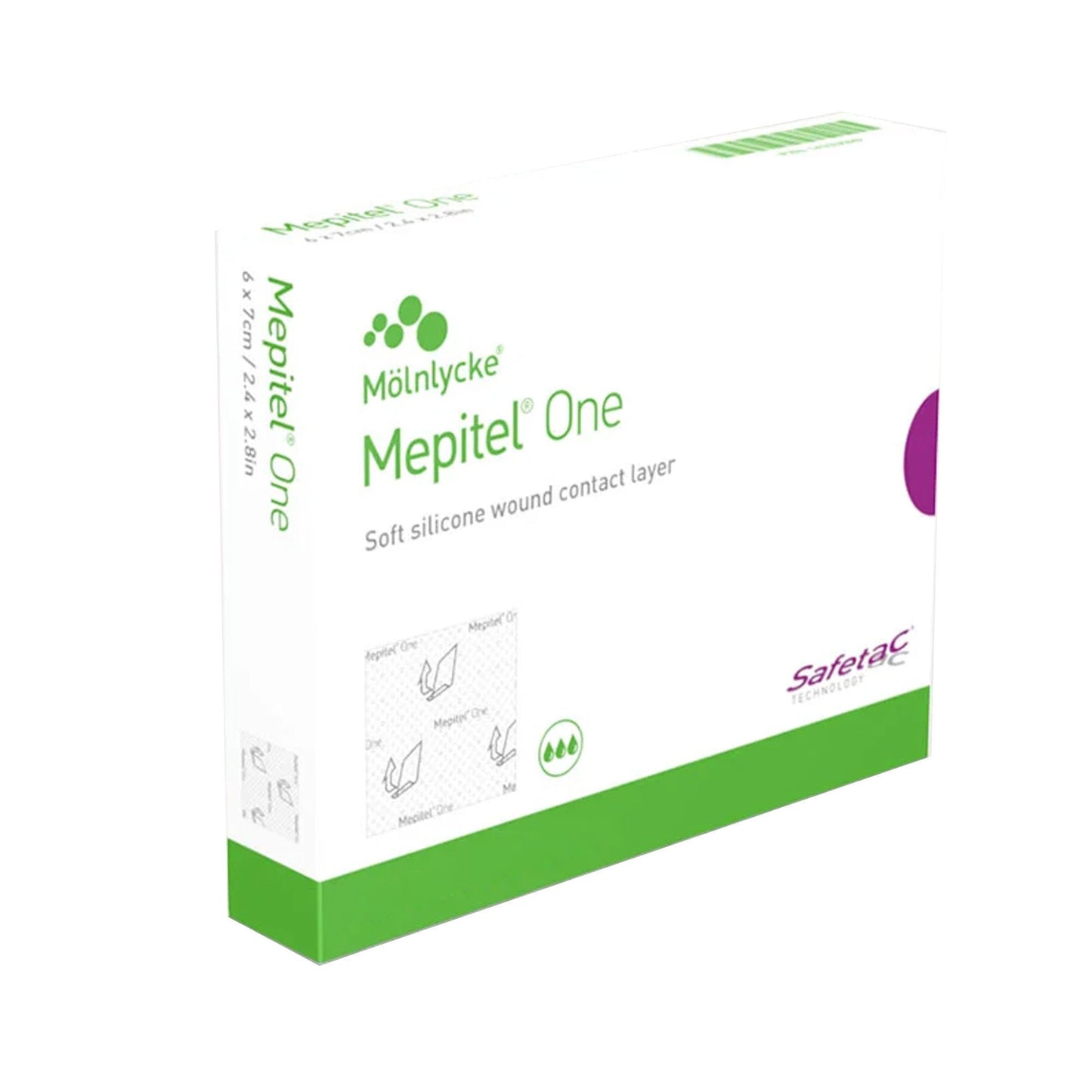 DRESSING, MEPITEL 1 WND CONTACT 2X3 (10/BX 7BX/CS)