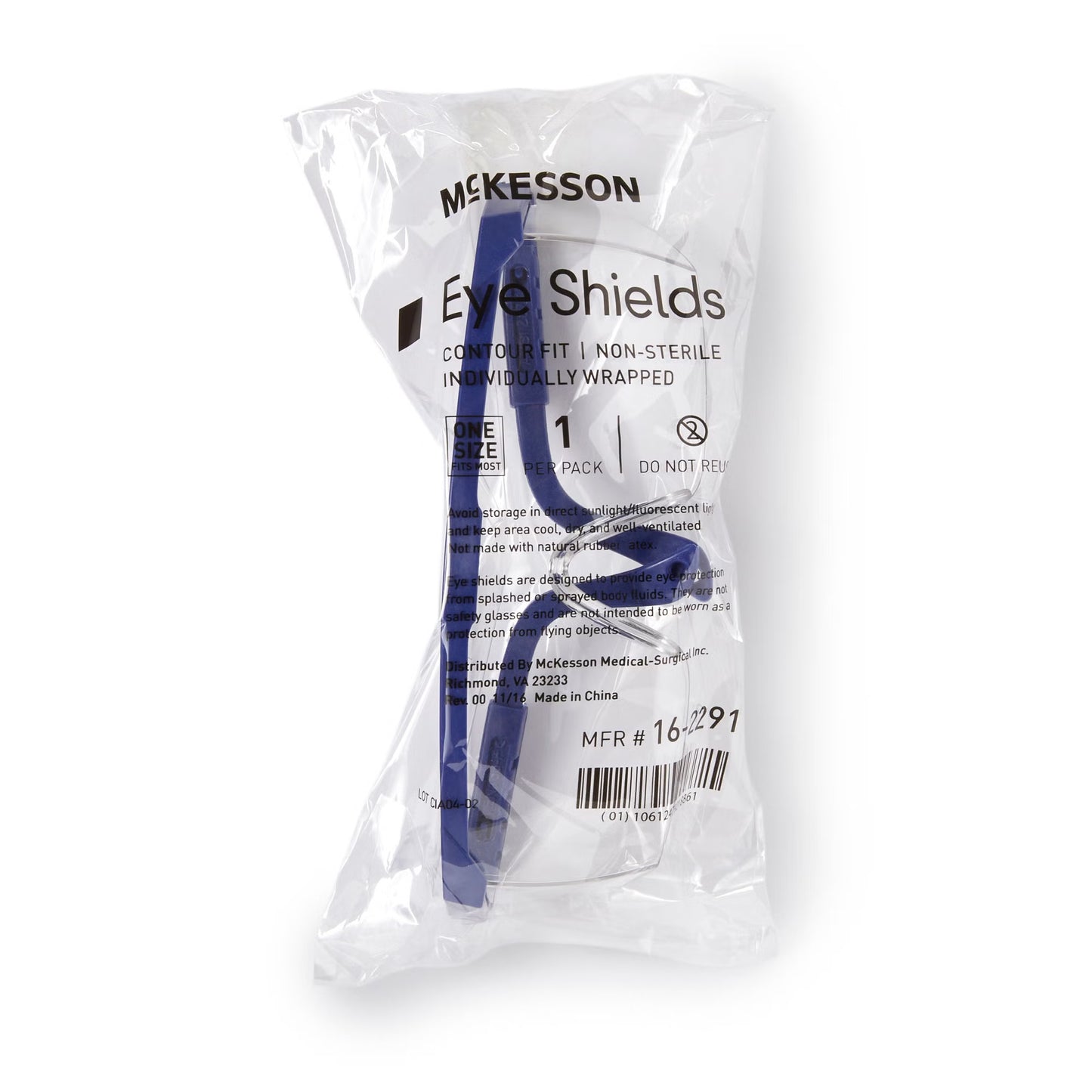 SHIELD, EYE PLAS GLASSES NS (25/BX 4BX/CS)