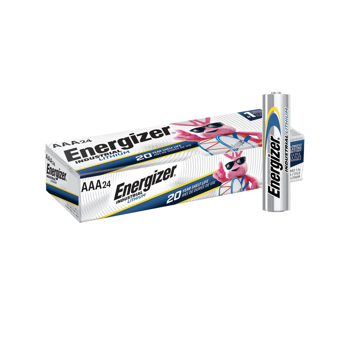 BATTERY, ENERGIZER INDUST LITHIUM AAA (24/BX 6BX/CS)
