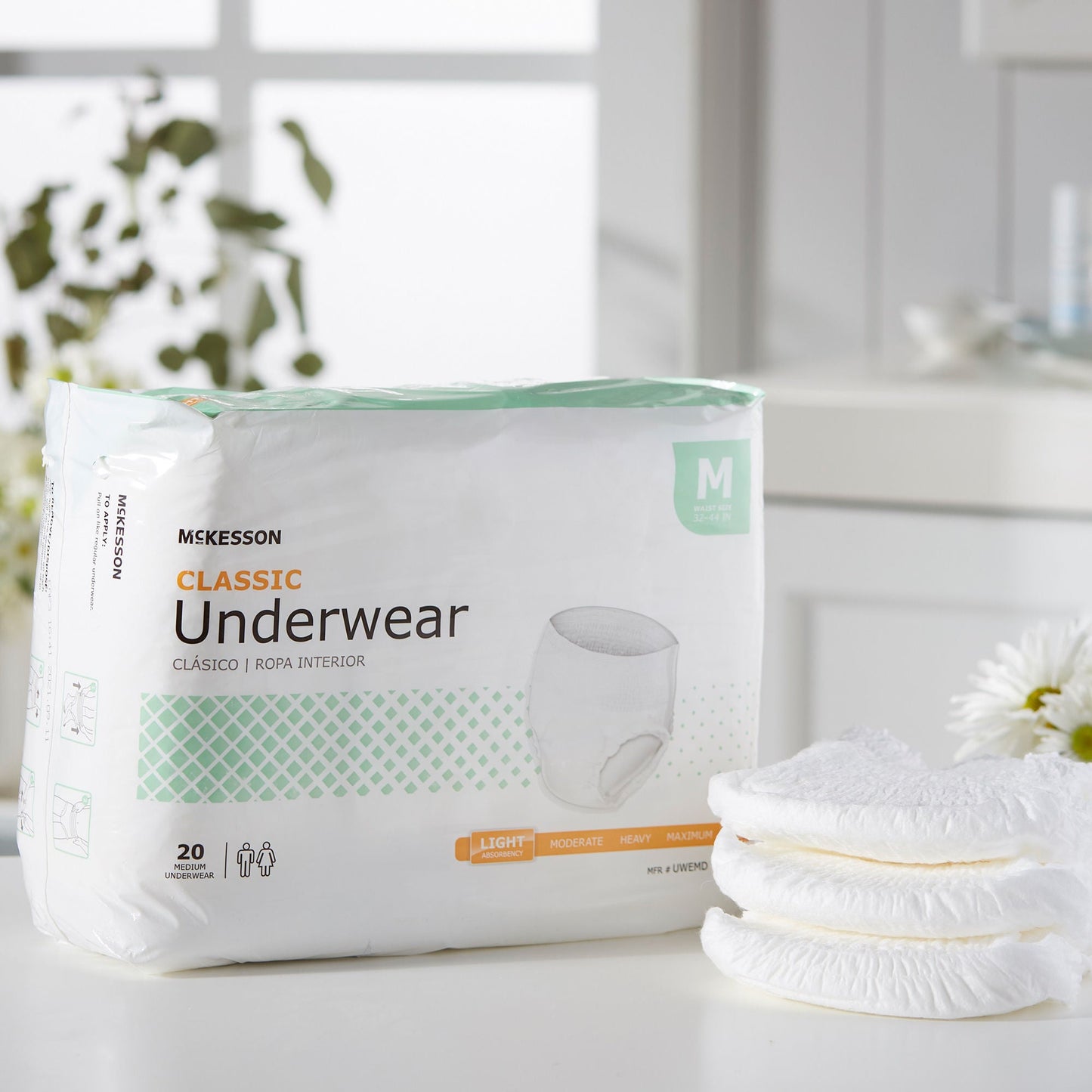 UNDERWEAR, CLASSIC MED 32-44 (20/BG 4BG/CS)
