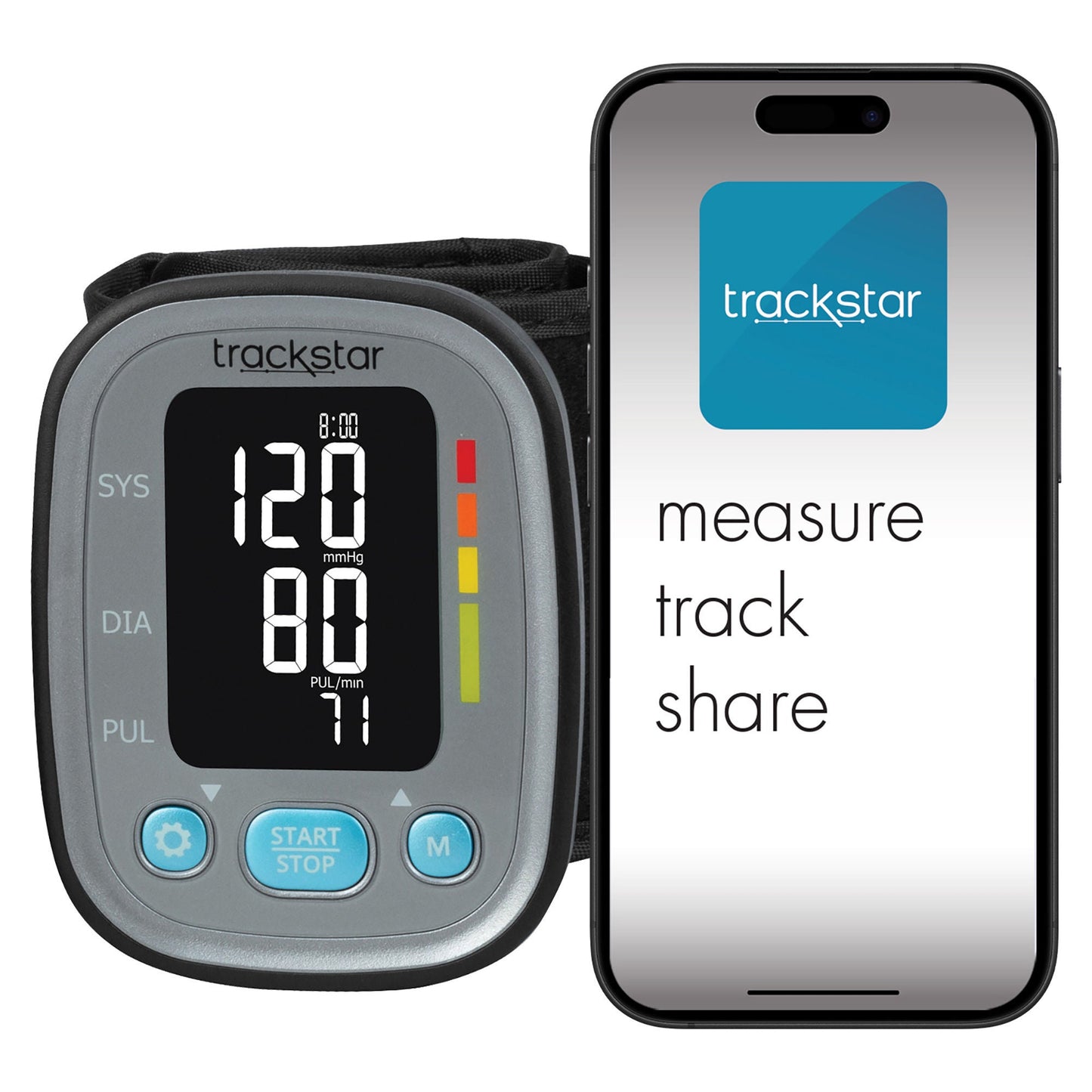 MONITOR, BP TRACKSTAR SMART AUTOMATIC WRIST (24/CS)
