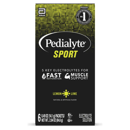 PEDIALYTE, PDR SPORT LEMON LIME 14.1GM (6/PK 6PK/CS)