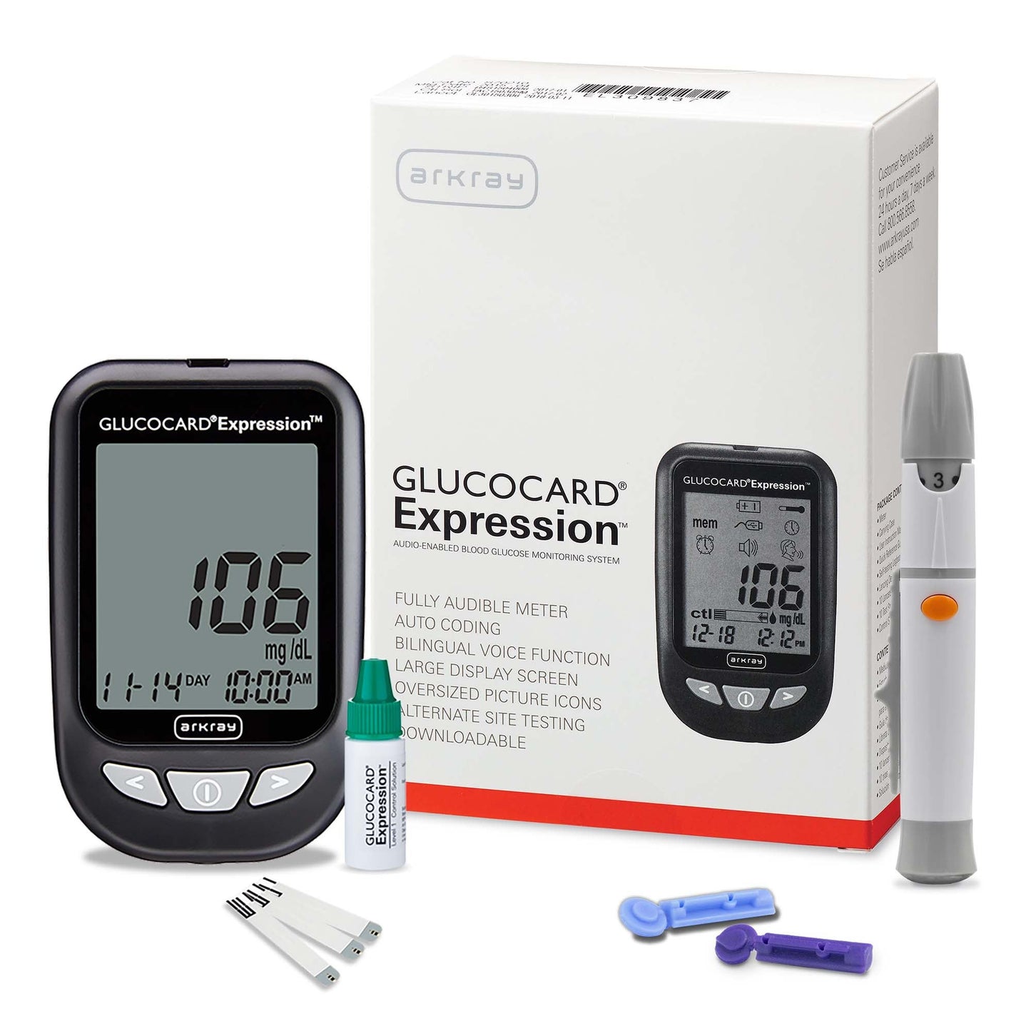 METER KIT, BLD GLUC GLUCOCARD EXPRSN W/10TST STRP