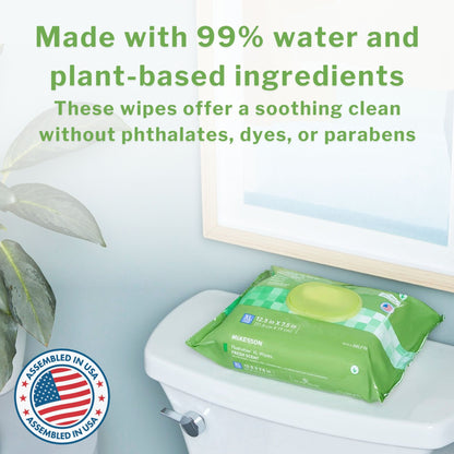 WIPE, WET FLUSHABLE XL UNSCNTDSFT PK W/LID (96/PK 6PK/CS)