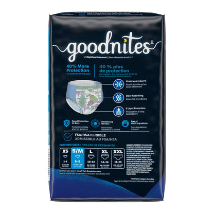PANTS, GOODNITES JUMBO SM/MED BOY (14/PK 4PK/CS) KIMCLK
