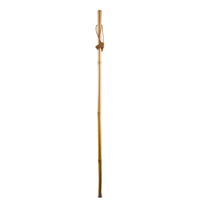 STICK, WALKING WOOD BRAZOS 55 FREE FORM IRON BAMBOO NAT 55"