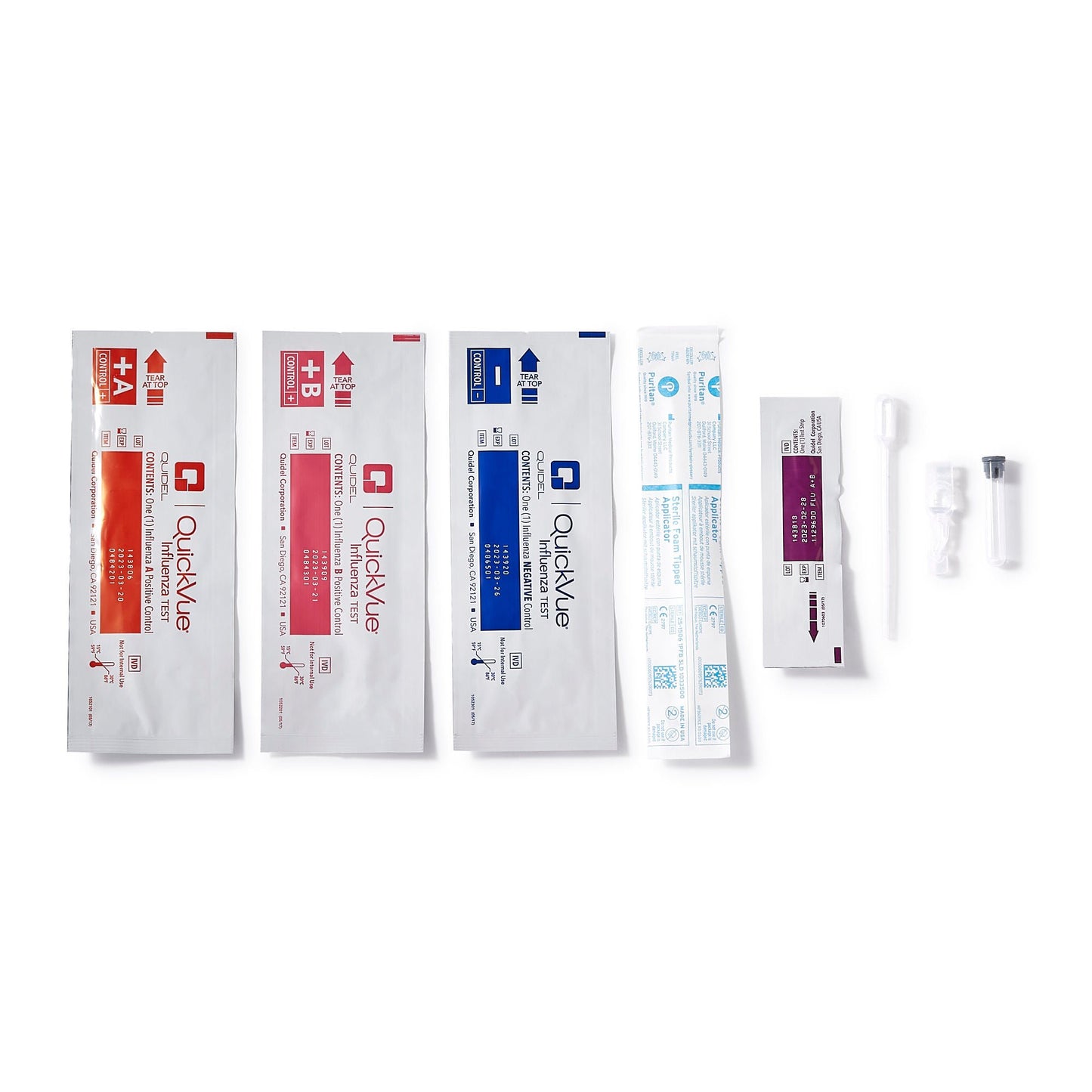 TEST KIT, INFLUENZA A+B QUICKVUE (25/KT 10KT/CS)