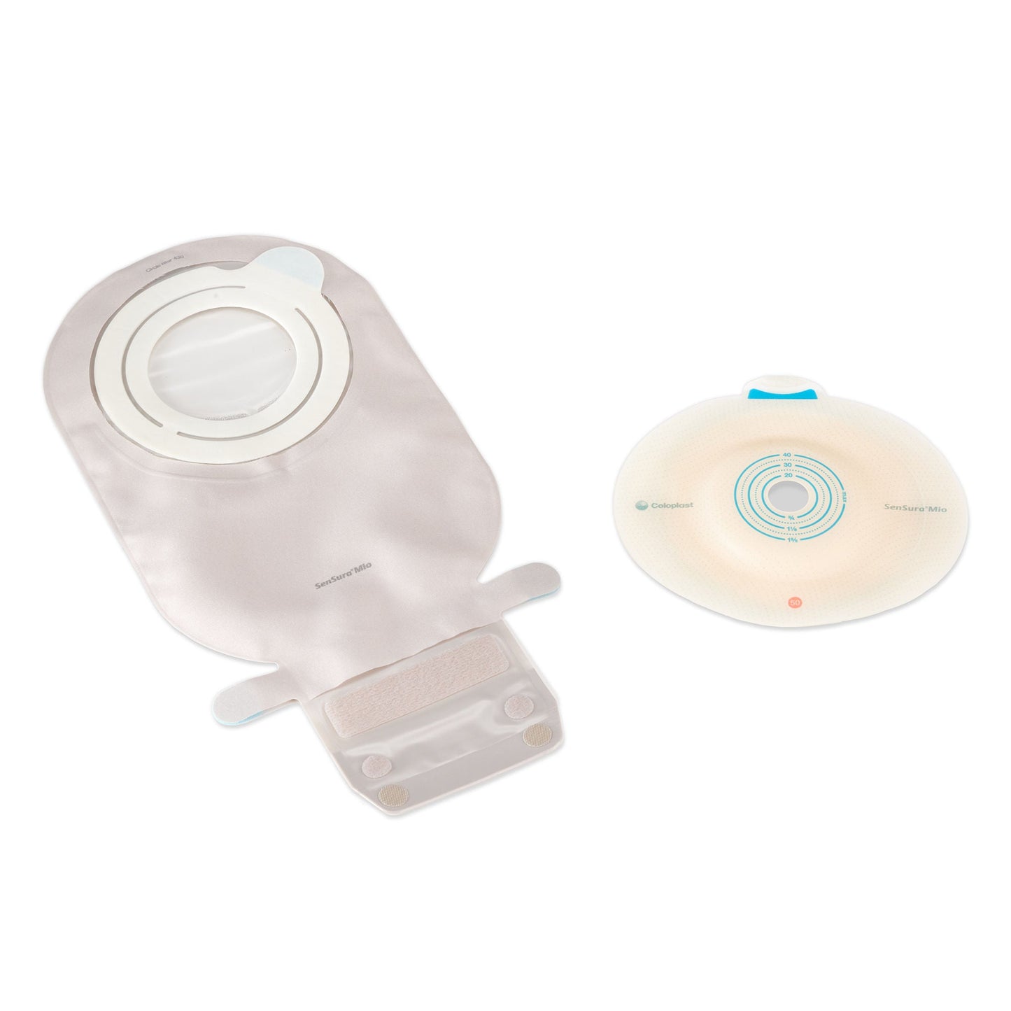 POUCH, OSTOMY SENSURA MICRO 2PC CONVEX LT BARR DRN RED (5/BX