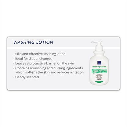 LOTION, WASHING RINSELESS/NO WATER SCENTED PUMP 500ML (6/CS)