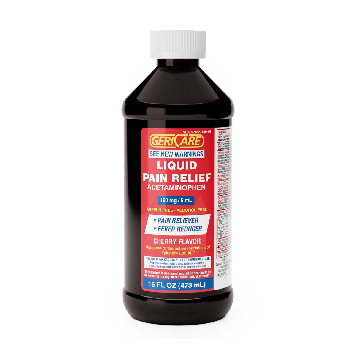ACETAMINOPHEN LIQ 160MG/5ML CHERRY ELX AF 16OZ 12/CS