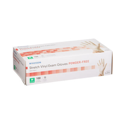 GLOVE, EXAM VNYLSTRCH MED N/S (100/BX 10BX/CS)