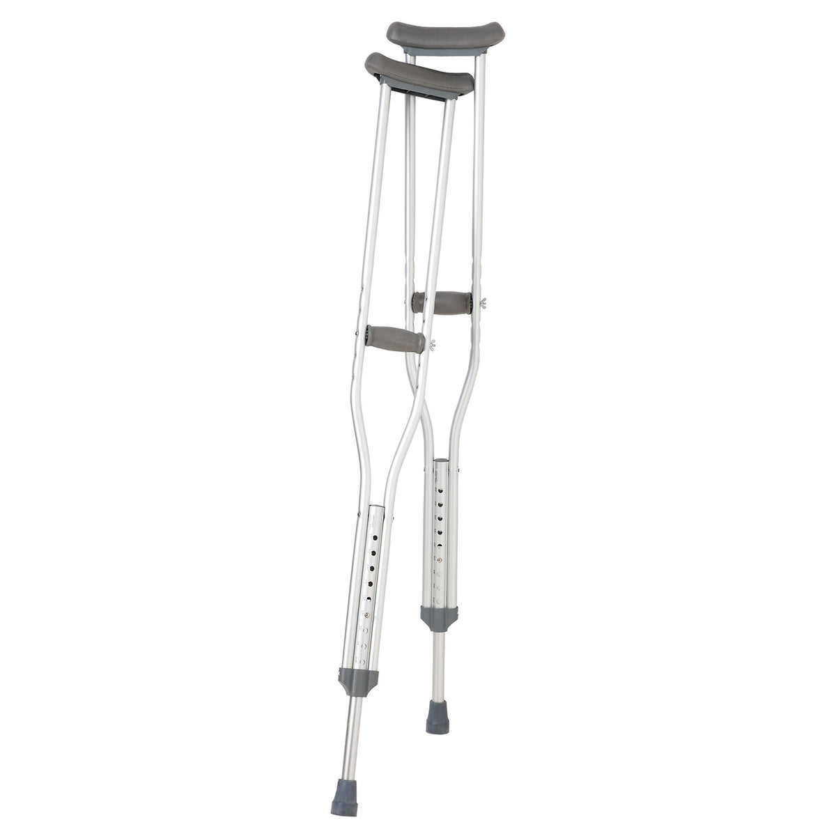 CRUTCHES, ALUM W/PUSH BUTTON ADLT