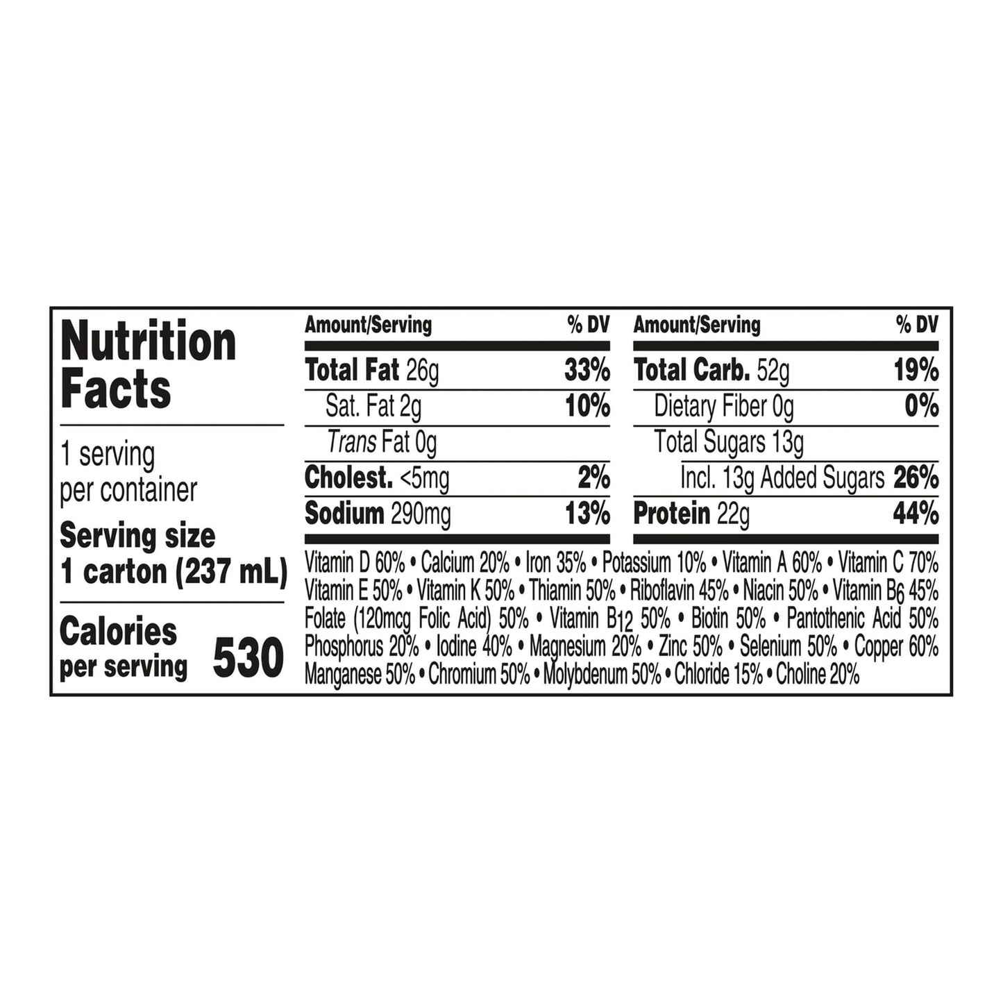 BOOST VHC, CHOCOLATE 8OZ (24/CS)