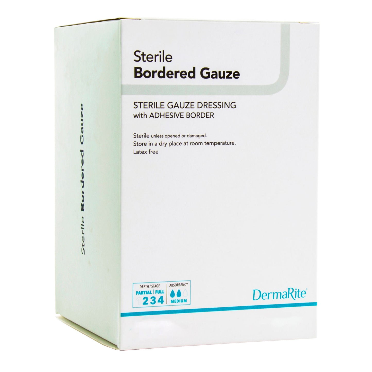 GAUZE, BORDERED STERILE ISLAND4"X10" (25/BX)