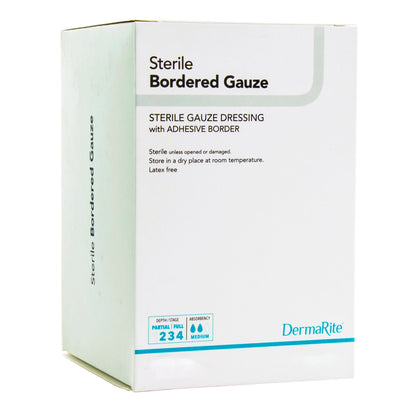 GAUZE, BORDERED STERILE ISLAND4"X10" (25/BX)