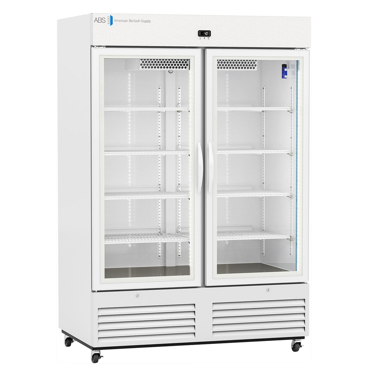 REFRIGERATOR, LAB GLASS DR STD49CU FT D/S