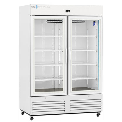 REFRIGERATOR, LAB GLASS DR STD49CU FT D/S