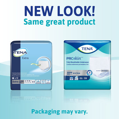 UNDERWEAR, TENA EXTRA PROTECTIVE XLG (12/BG 4 BG/CS)